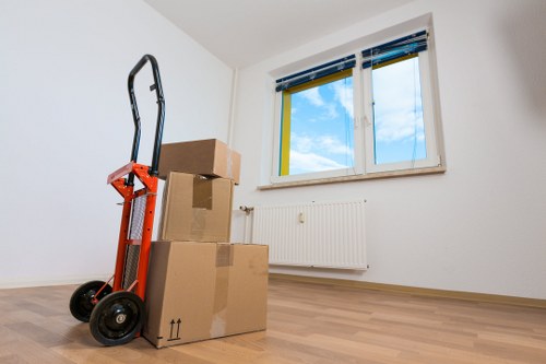 Customer booking a removals service with a checklist