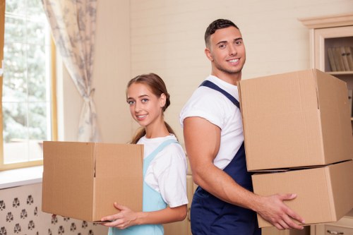 Organised home moving process with protective handling in Barnes