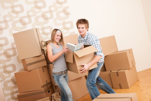Removalists preparing a home move in Barnes